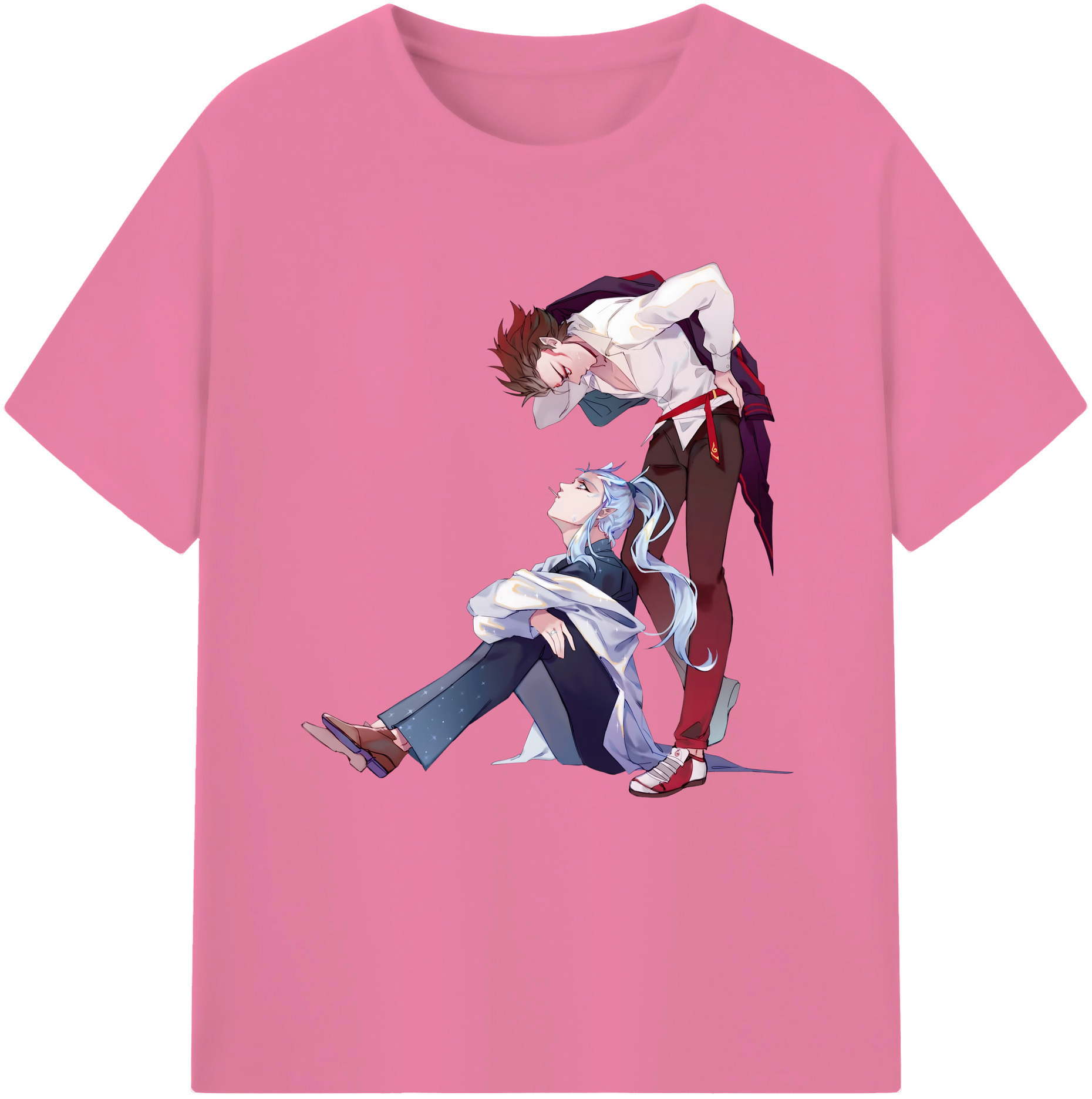 （画像用） Ne Zha 2 ナタ 魔童の大暴れ 綿100％半袖Tシャツ（フロントプリント）
